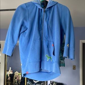 PINK Victoria's Secret Blue Jacket with Dog Patch FINAL PRICE